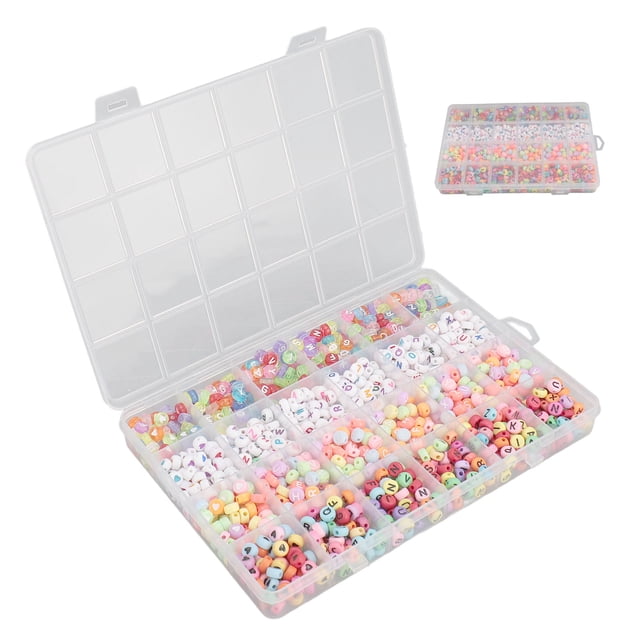Kit de Fabricación de Pulseras de Cuentas, 1200 piezas kit de cuentas de bricolaje livianas para decoración navideña para joyas
