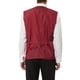 thumbnail image 3 of Conjunto de chaleco de lentejuelas brillantes INSPIRE CHIC para hombres con corbata de moño M Rojo, 3 of 6