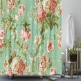 thumbnail image 4 of Floral Polyester Shower Curtain Bathroom Accessory 60x72 Inch Modern Waterproof Shower Curtains Waterproof Fabric Winter Shower Curtain, 4 of 10
