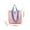Pink, variant on Nylon Tote Bag, Large Capacity Lightweight Shoulder Bag, Waterproof Reusable Shopping Tote for Women, Casual Handbag for Work, Travel, Grocery, and Daily Use