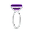 thumbnail image 3 of ANGARA Natural 6.5 Ct. Amethyst Solitaire Ring in 14K White Gold for Women (Ring Size: 5.5), 3 of 10