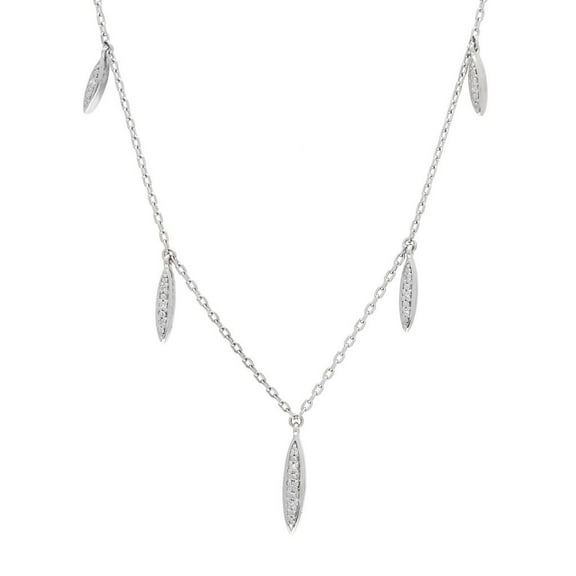 Diamond Fashion Necklace In Silver