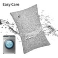 thumbnail image 6 of Honeii Silver Mosaic Print Pillow Cases,Plush Throw Pillow Covers,Decorative Pillowcase for Sofa, Couch, Living Room-16"x24", 6 of 6