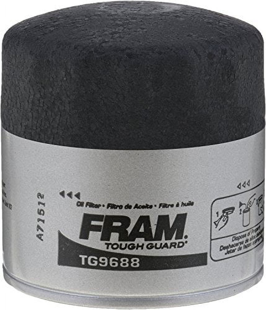 FRAM Tough Guard 15,000 Mile Oil Filter, TG9688, Replacement Oil Filters, Fit for Selected Vehicles