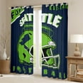 thumbnail image 2 of Erosebridal American City Curtains and Drapes (38x45), Football Player 30%-50% Blackout Curtains for Bedroom, Navy Green Curtains for Living Room, Window Curtains Bedroom Decor, 2 of 6