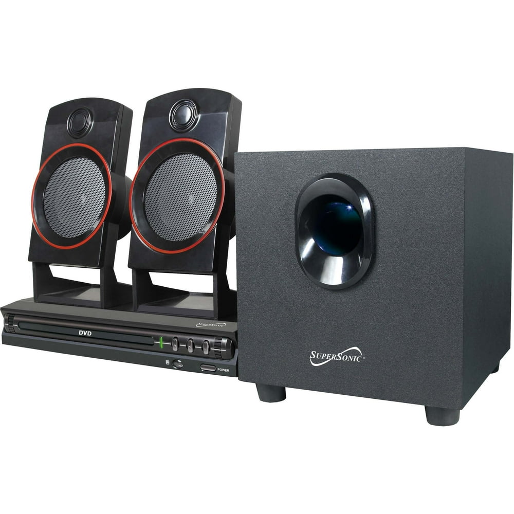 Dvd Player With Surround Sound System Supersonic SC-35HT 2.1-Channel DVD Home Theater System - Walmart.com