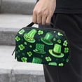 thumbnail image 2 of Saint Patrick's Day Charger Organizer, Hard Drive Cases, Cord Travel Organizer, Cell Phone Cord Organizer - Waterproof Oxford Cloth Digital Bag 5.9x9.44x3.14 in, 2 of 6