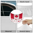 thumbnail image 6 of Uorisanigo Car Hood Cover Stretchable Canada Flag Hood Cover Protection Easy Installation Universal Auto Bonnet Covers Fit for for Auto Car Truck Van SUV Soft Decoration, 6 of 7
