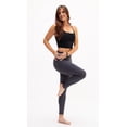 thumbnail image 6 of DEVOPS 2 Pack Women's High Waisted Ultra Soft Basic Leggings (Medium, Black/Heather Charcoal), 6 of 7