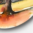 thumbnail image 3 of Designart 'Lone Oak Tree In The Fields With Autum Leaves' Traditional Circle Metal Wall Art 29x29 - Disc of 29, 3 of 5