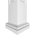 thumbnail image 6 of Ekena Millwork 8"W x 8'H Premium Square Non-Tapered Double Raised Panel PVC Endura-Craft Column Kit, Tuscan Capital & Base, 6 of 9