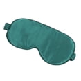 thumbnail image 3 of 1 antifaz de seda para dormir, cómodo y transpirable, para hombres y mujeres (verde oscuro)., 3 of 5