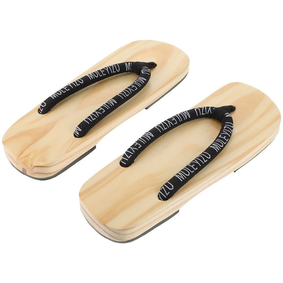 Hytrove Sandals Black Japanese Clog Men 1 Pair 9.63x3.3x0.79 Inch