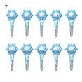 thumbnail image 2 of Zues 10Pcs Inflatable Stick Decorative Easy Use Aluminum Foil Christmas Handheld Balloon Cane for Home, 2 of 7