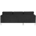 thumbnail image 6 of Royard Oaktree Convertible Sectional Sofa L Shaped 3-Seat Couch with Reversible Chaise Modern Chenille Fabric Sofa Couch with Metal Feet and Pillows for Living Room Apartment Small Space,Dark Grey, 6 of 7