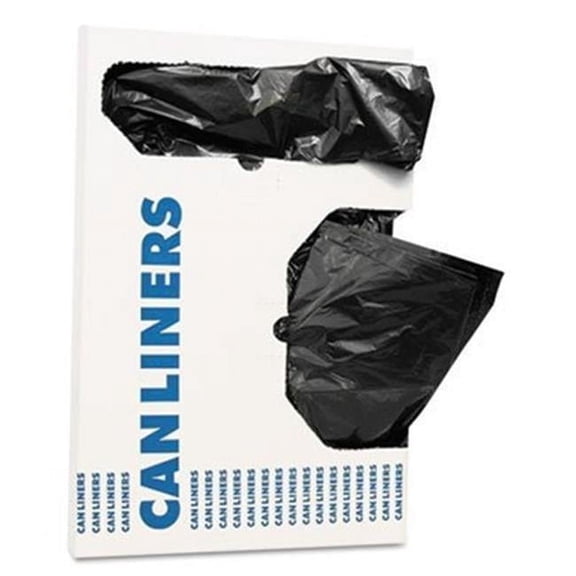Heritage HERH4832TK 24 x 32 in. High Density Trash Can Liners, Black - 12-16 gal - 0.9 mil