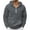 Dark Gray, variant on Chiccall Fuzzy Fleece Hoodies for Men Quarter Zip Hooded Sweatshirt Casual Pullover Sweater Outerwears with Pocket