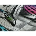 thumbnail image 4 of Ambesonne Leopard Quilted Bedspread Set 3 Pcs, Rainbow Cat in Greyscale, King Size, Grey Multicolor, 4 of 5