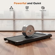 Nextay Treadmill , Under Desk Walking Pad for Home Office, Quiet Portable Treadmill for Small Spaces, Apartments with Remote Control & LED Display, Black