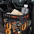 thumbnail image 6 of Musical Instrument Foldable Car Garbage Can with Lid, Leak-proof Hanging Storage Bag - Mini Trash Can for Car, 6 of 6