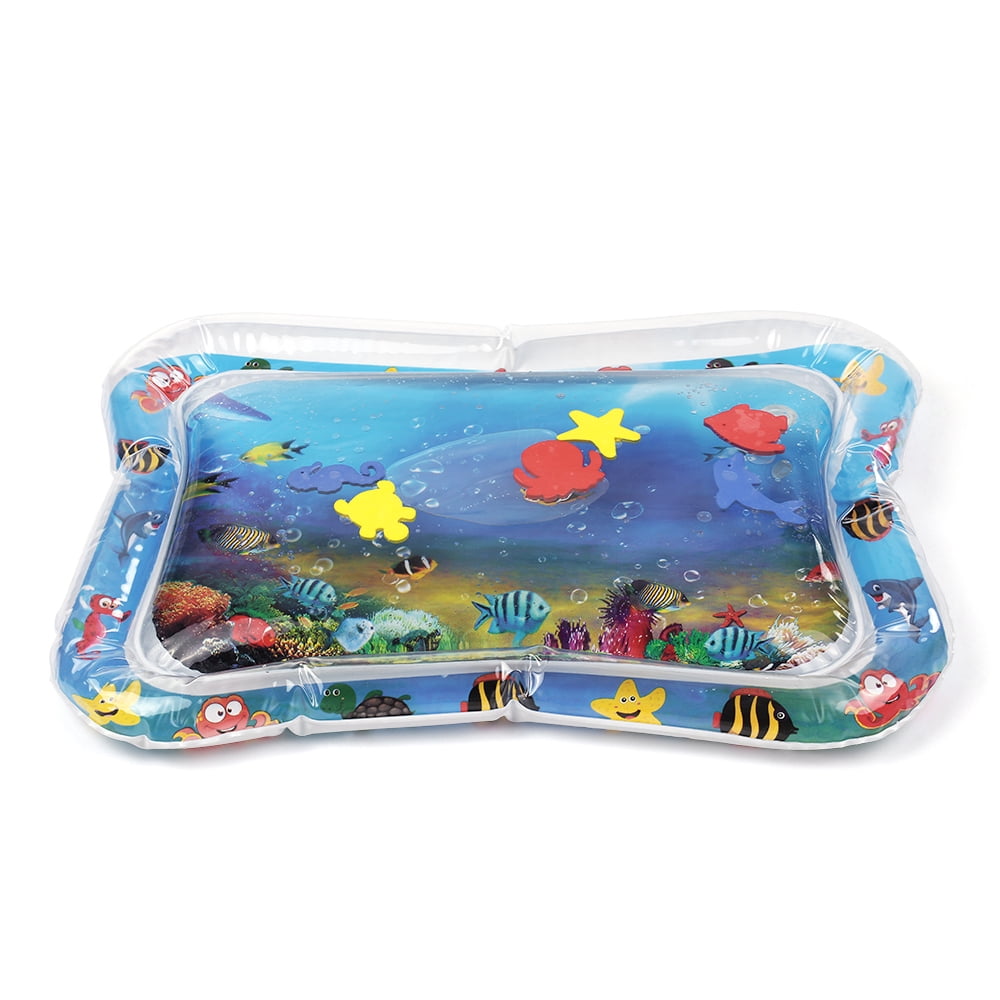 Details about   Inflatable Water Mat Baby Infant Toddlers Mattres Splash Playmat Tummy Time