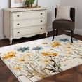 thumbnail image 3 of Watercolor Flowers 4x6 Area Rugs for Living Room, Floral Non Slip Floor Mat Washable Low-Profile Indoor Carpet for Bedroom, Dining Room, Bathroom, 3 of 9