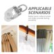 thumbnail image 3 of AURARMLET 40Ud Corredizos Metal Para Cortinas Con Rodillos Silenciosos Riel Hogar, 3 of 6
