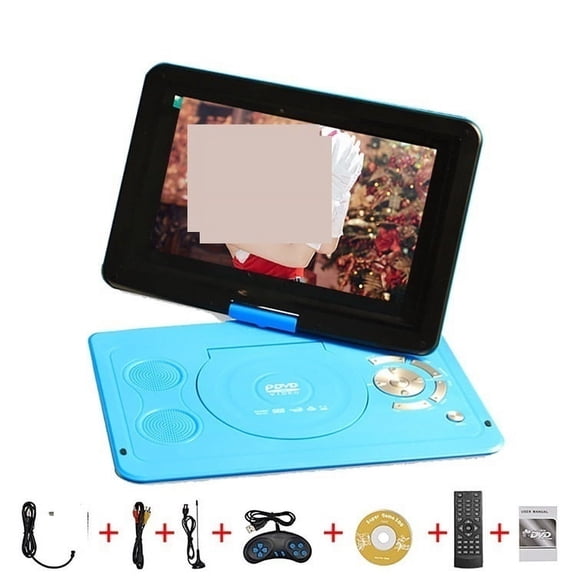 13 Inch HD Portable Rotating Screen Smart TV VCD DVD Player Mini TF Card USB Video Rechargeable Television ,High Resolution