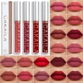 thumbnail image 2 of 1 lápiz labial mate de terciopelo brillo de labios líquido rojo claro tinte de labios crema pigmento de larga duración textura sedosa labios cosméticos de mujer, 2 of 5