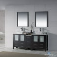 thumbnail image 2 of Sydney 72" Double w/ Vessel Sinks and Mirrors (Espresso), 2 of 3