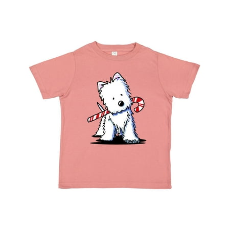 

Inktastic Candycane Cutie Westie Gift Toddler Boy or Toddler Girl T-Shirt