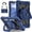 Dark Blue/Black, variant on Xyhop Rugged Hybrid Case for Samsung Galaxy Tab A9 8.7 inch 2023, 360 Degree Stand Shoulder Strap Protector