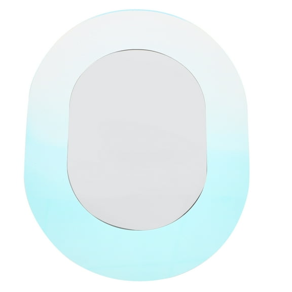 Oval Acrylic Mirror Makeup Mirrors Artwork for Walls Colored Stick Hanging