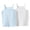 Blue-3, variant on Virmaxy 2pcs Girls Summer Sweat Absorbent Shirt Children's Breathable Stretch Bottom Camisole Tank Top Summer Trend Sports Shirt Blue-1 3 Years