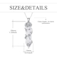 thumbnail image 5 of Dorunmo Clear Quartz Crystal Necklace for Women 925 Sterling Silver Sunflower Pendant Reiki Healing Crystal Energy Stone Jewelry Gift, 5 of 6