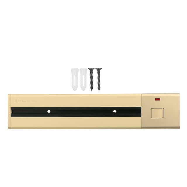 Removable Electrical Outlet Track System Surface Mounted Power Track System Movable Wall Outlet Extender Wireless Power Strip Sliding Rail Cables Management Compartment for Home Improvement
