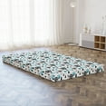 thumbnail image 5 of Vikings Foldable Mattress, Viking Faces Woodland, 78.7" x 47.2", Dark Grey Sky Blue, by Ambesonne, 5 of 6