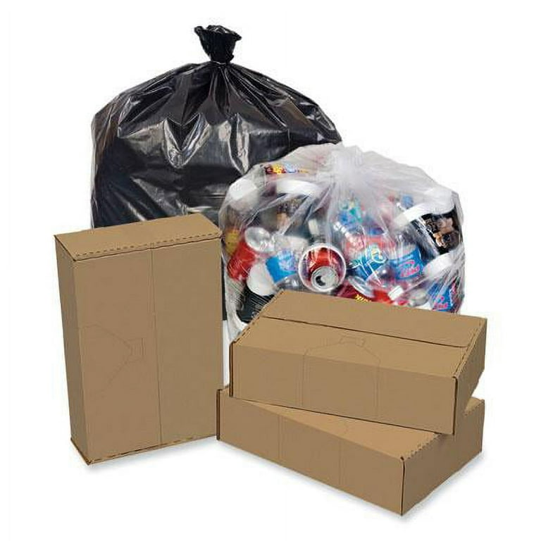 Eco Strong Plus Can Liners, 40 gal, 1.35 mil, 40 x 46 Black, 100/Carton Eco Strong Plus Can Liners, 40 gal, 1.35 mil, 40 x 46 Black, 100/Carton