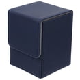 thumbnail image 4 of WRISTBIQUE Playing Card Holders Card Organizer Box PU Dark Blue 1Set 4.1*3.2*3.1in Large Capacity, 4 of 8