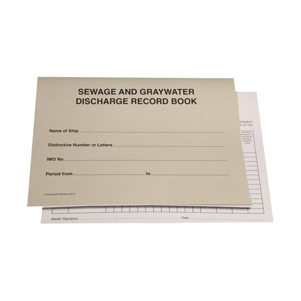 Sewage and Graywater Discharge Record Book (Updated for MARPOL ANNEX V