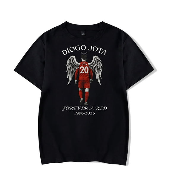 Diogo Jota Tribute Shirt – Forever a Red Angel Tee – RIP Jota 1996–2025 – Comfort Colors Soccer Fan Gift