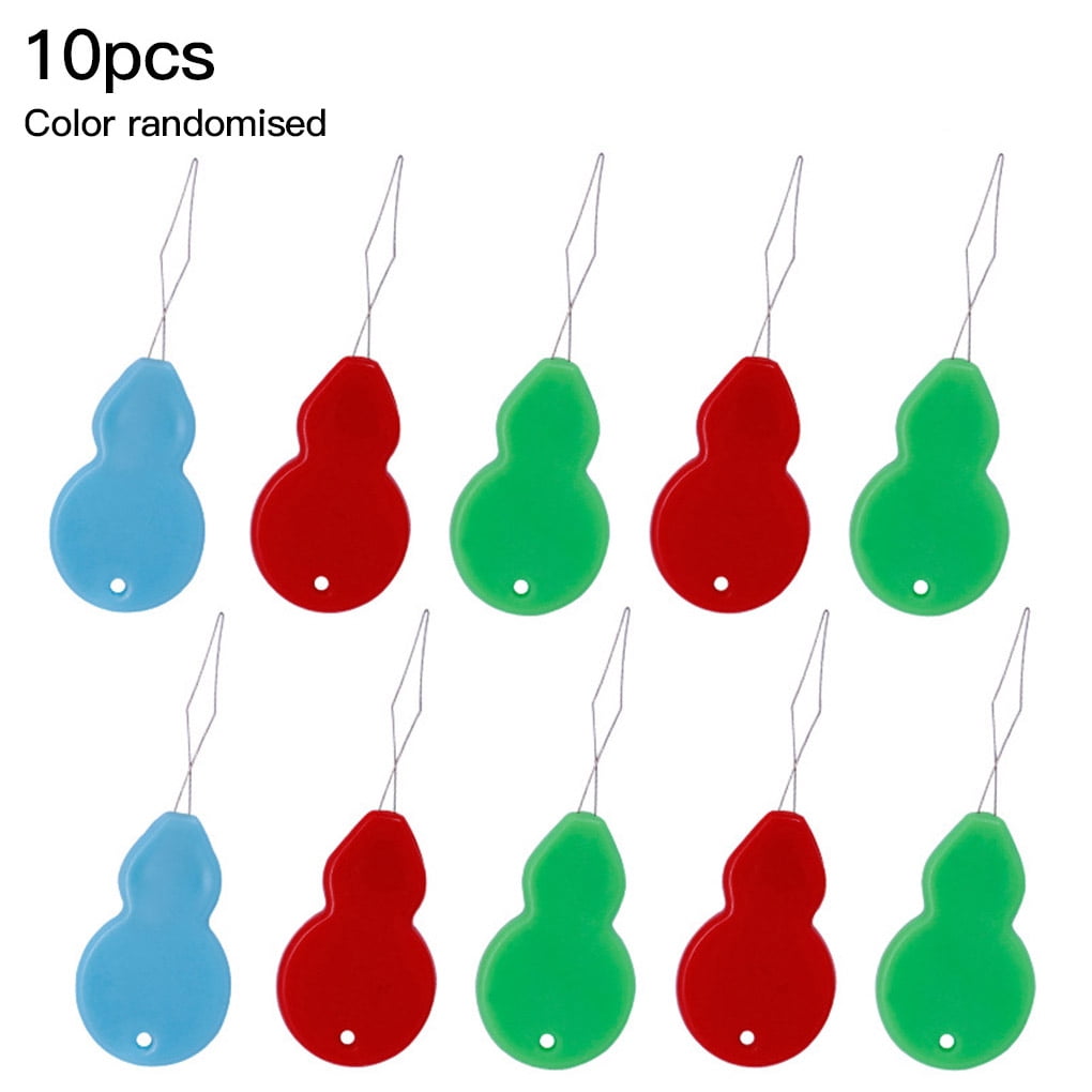 Color Random Hand Sewing Stitch Wire Needle Threader Thread Guide Tool