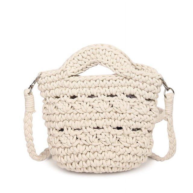 Bolso de mano de ganchillo para mujer bolso cruzado tejido bolso Hobo tejido para viajes al aire libre