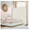 White, variant on Room Divider 6ft Single Panel, Rolling Privacy Screen - White/Gray/Brown, Metal Frame, Portable Folding Partition for Home Office