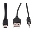 thumbnail image 2 of 3.5mm Aux USB2.0 Male Mini 5 Pin USB Portable Speaker Audio Cable, 2 of 5