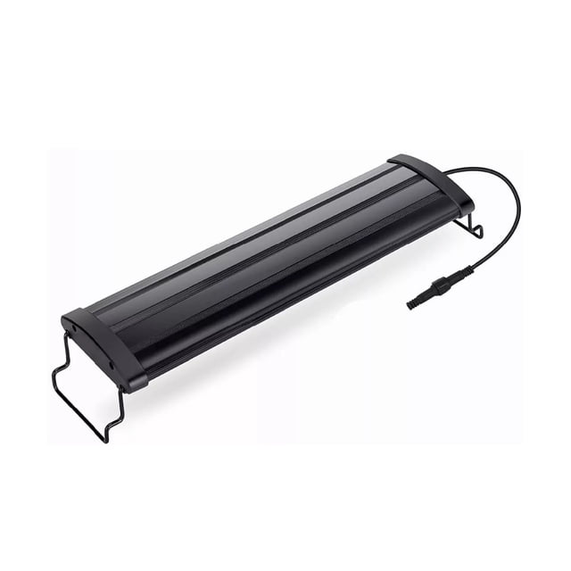 Luz Led Para Acuario Malubero De 12 W 5 Colores Para Tanque Plantado Color negro