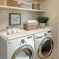 thumbnail image 6 of Kaboon Washer Dryer Countertop with Edge Rails, 27.5" x 54", Beige Leather, 6 of 6