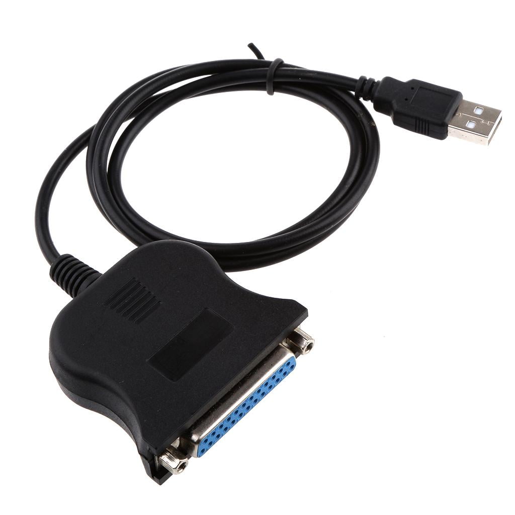 New USB 2.0 to IEEE 1284 25 Pin DB25 Female Parallel Printer Adapter Cable PC 