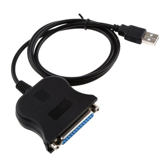 lionlar USB 2.0 to DB25 Parallel Printer LPT Adapter Lead Cable 1284 for Laptop