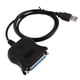 thumbnail image 1 of Cable de Impresora USB 2.0 a DB25 Adaptador LPT Cable Conductor 1284, 1 of 5
